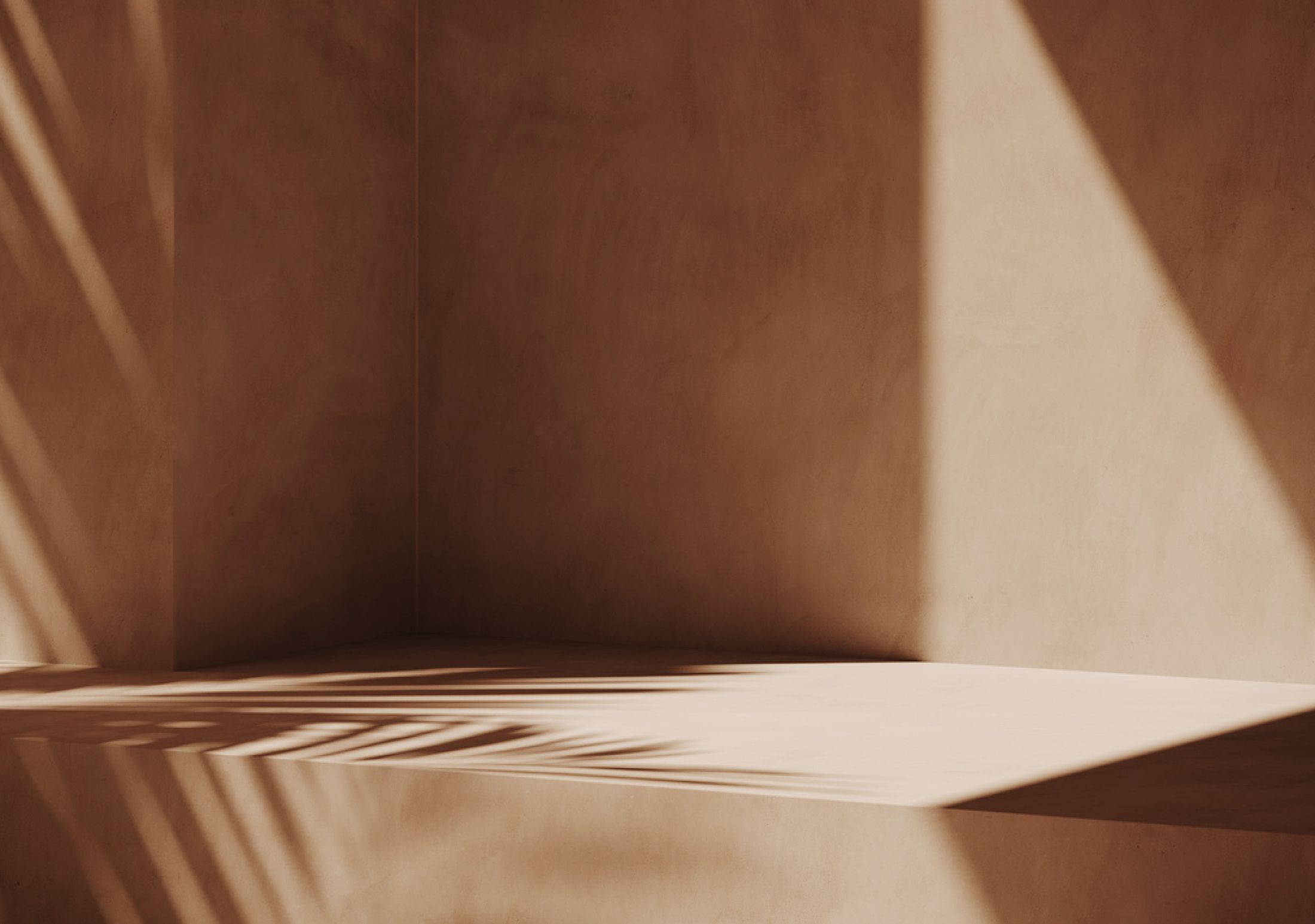 Textured beige wall with shadow patterns.