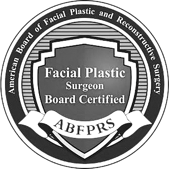 Board certified facial plastic surgeon seal