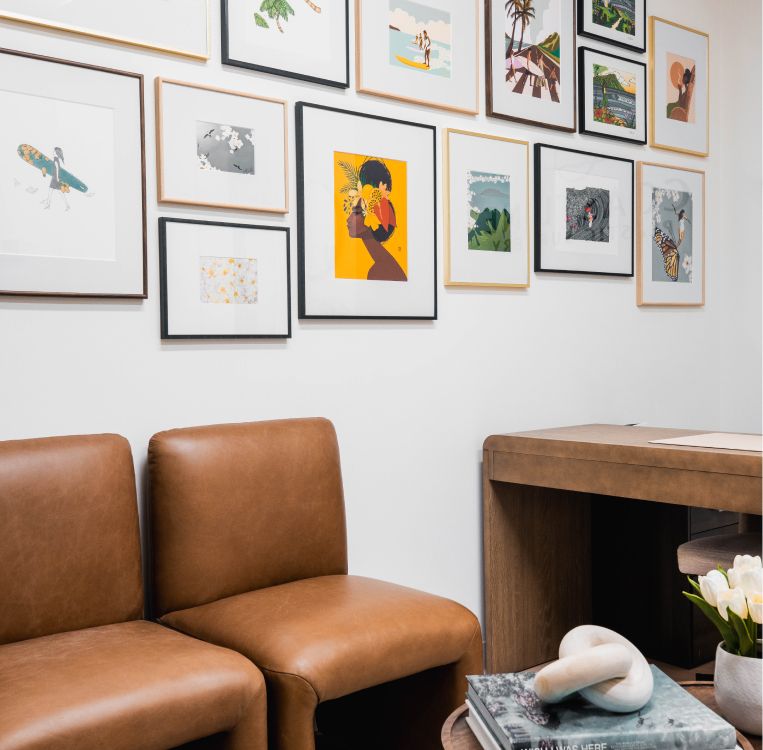 Newport Beach med spa, decor