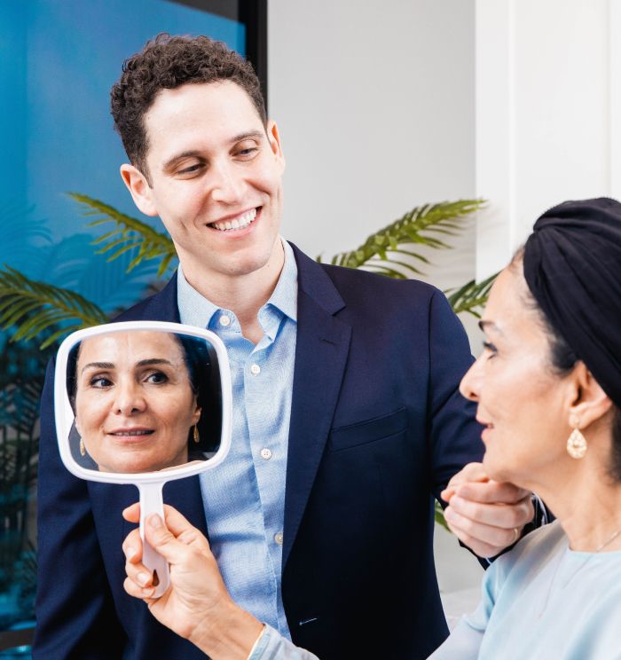 Newport Beach blepharoplasty model