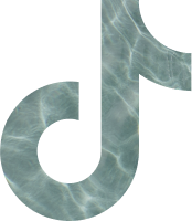 Water-themed TikTok logo design element.
